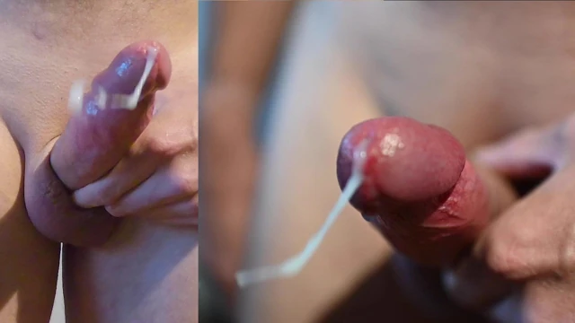 Ağır çekim cumshot - bölünmüş ekran