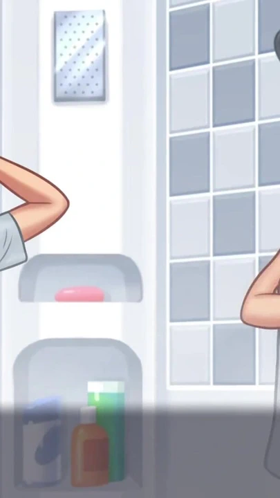 Stepson shower with MILF Stepmom Debbie and had kinky session (Summertime Saga) | Clip 1