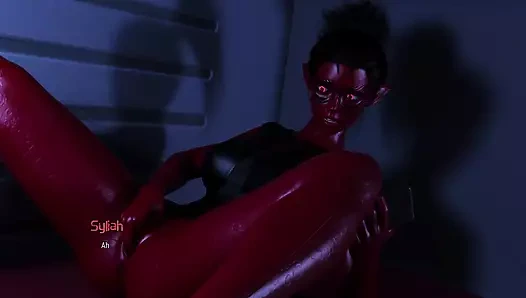 Projekt tutkusu - büyük memeli uzaylı muhabir sıkılıyor ve işe giderken parmaklıyor