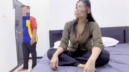 Female boss punishes employee for stealing panties used for fap