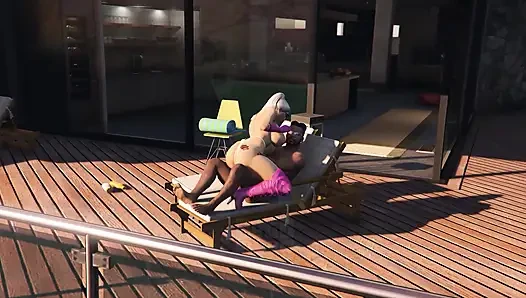GTA V Franklin Clinton x Premium Pink Boots Lady (3D Animation) (FULL)
