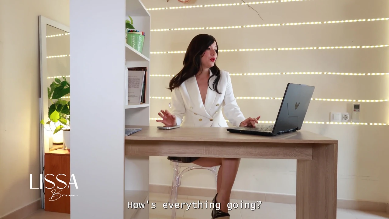 An Employee Has Sex with His Boss’s Feet During a Meeting.
