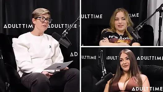 Gizelle Blanco ve Anna Claire Feromonları Bulutlar, Makaslama ve Çalı | Adult Time Podcast