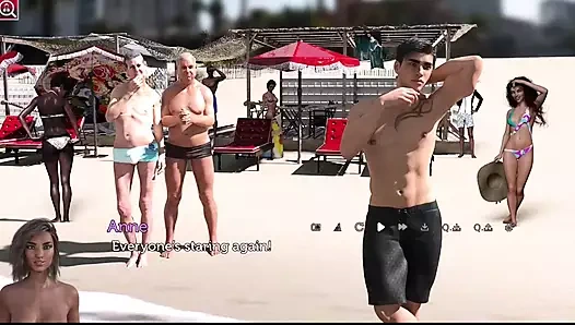 Maceracı çift #3 - ryan anne'nin amını yalarken johnnes onları izledi... anne ve johannes günü sahilde geçirdi