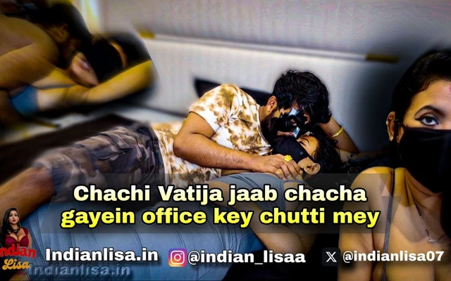 Chachi ve Bhatija üvey babası evde yokken birbirlerini sikiyor