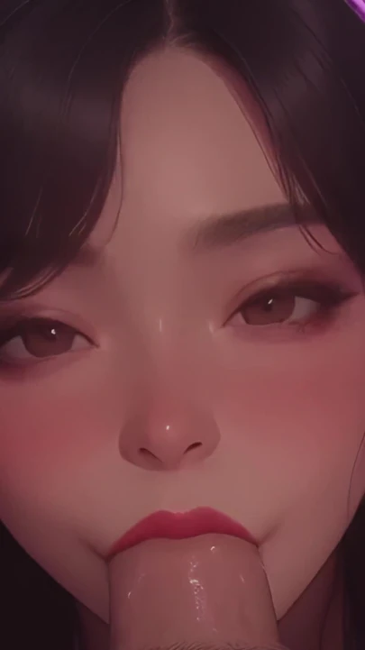 Обязательный момент из "Пожалуйста, кончи в мой рот - миниатюрный азиатский минет в видео от первого лица - AI"