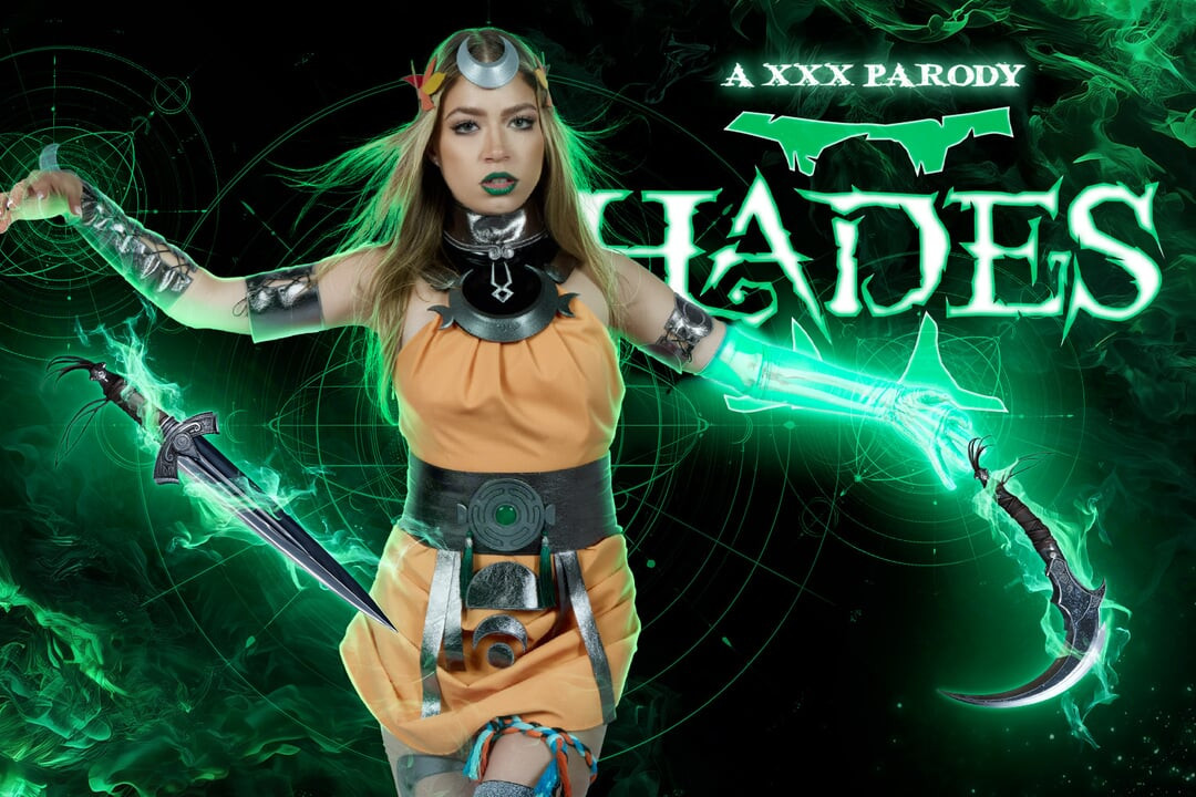 Vrcosplayx summer kline melinoe, yeraltı dünyasının prensesi U ile nadir bir dürtüsel an olacak