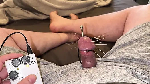 Yedi uzun iğne ve orgazm!