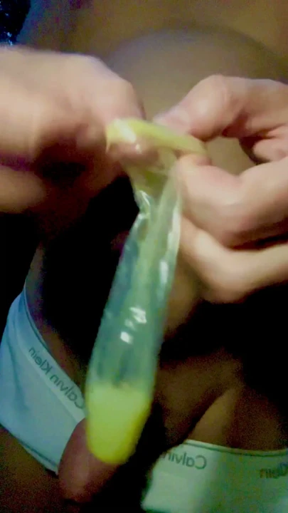 Used condom and worn underwear 🩲 from daddy Heinrich again. | Clip 1