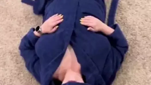 I let my step son jerk off over my tits