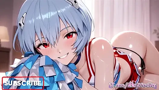 Ai anime kız rei ayanami ateşli seksi kıyafetler gösteri derlemesi