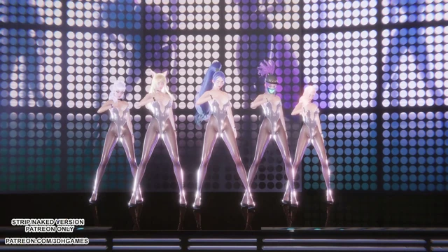 MMD - Carry Me Off - Ahri Evelynn Akali Seraphine Kaisa Sexy Kpop Dance League of Legends Hentai Uncensored 4K 60FPS