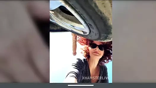 seksi kızıl fransız olgun lanet, yapay penis gösterisi, büyük memeler