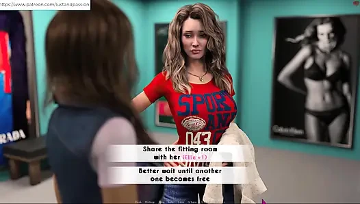 Awam -elly ve sophia botique'e gidiyor