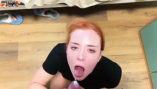 Sınıf arkadaşı sınavdan sonra yüz sikişi ateşli kızıl saçlı ve domalarak sikişiyor