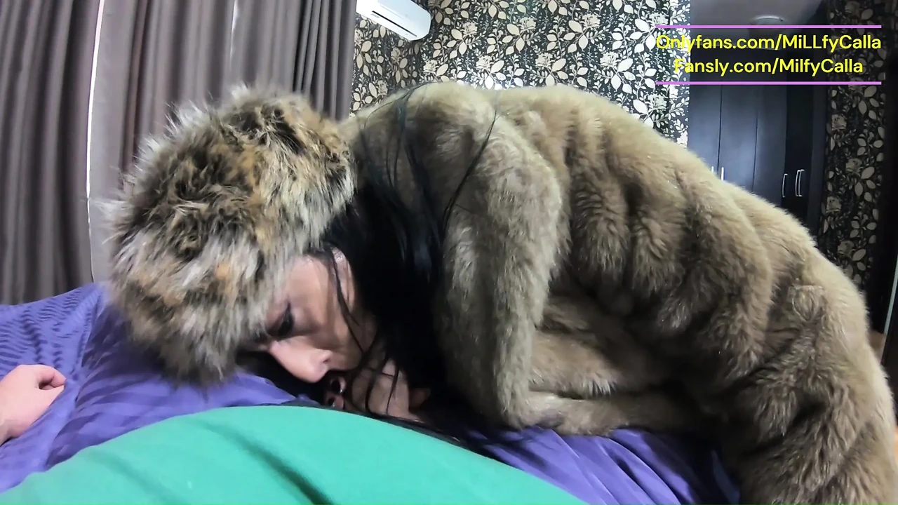 The Boss's Gift – Deep Blowjob, Fur Coat Play and Cum on My Body