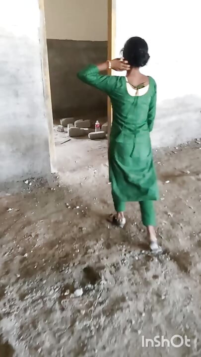 Telegu ateşli kız arkadaş şantiye için Bangali erkek arkadaşına bakıyor