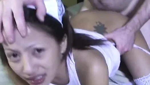 Özel Filipinli minyon amatör Sally sert sikiliyor, minyon göt, çoklu pozisyonlar, ağzına boşalma, mükemmel ev yapımı eylem