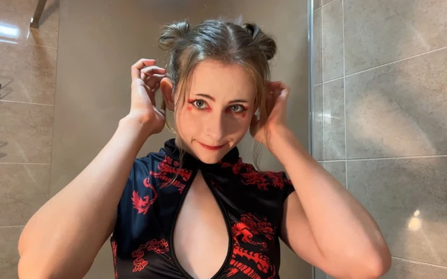 Geyşa pixie buharlı cam - tutkulu binmek için ıslak kimono azdırıyor