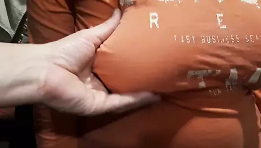 Karım - göğüslerle oynamak