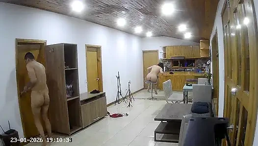 Behind the scenes porn scene recording part 2