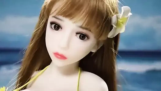 Güzel eşek ve büyük memeli inceleme ile mükemmel seks bebeği