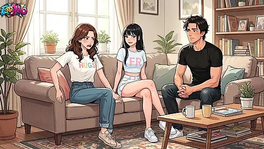 Kız Arkadaşımın Kız Kardeşiyle (19) Hentai Anime Izlerken Onunla Yattım