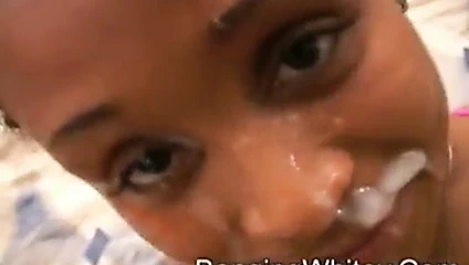 Siyah sürtük Başlarken becerdin ve kremalı tarafından whitey oğlan