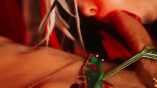 Genshin Impact. Arlechino gezgine onun için dans ettirdi - mollyredwolf