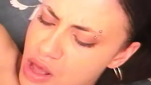 Busty siyah sürtük berbat horoz gibi onun son