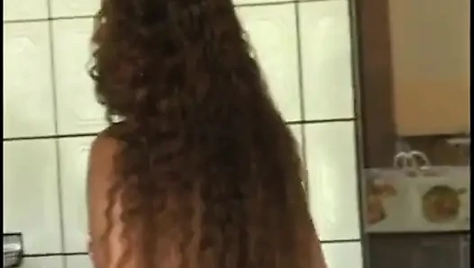 Latin hatun sikilmeden önce amını yalatıyor