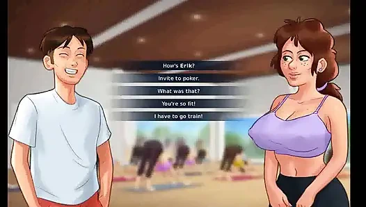 Yaz mevsimi efsanesi: orta yaşlı seksi kadınla poker bölüm 151