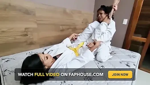 Judoka ile dövüş - Izabella Paes ve Nataly