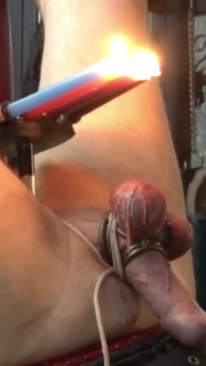 Dominatrix lady diva cane tarafından ters ateşli ağda cbt | Klip 1