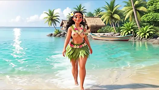 Moana pleasant village günlük çıplak rutin plaj lagünü dövmeli erkeklerle dörtünün de meyvelerini verdi