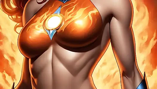 Çıplak blaze sentinel solar yangın slayt gösterisi