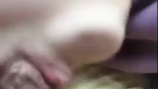 Malay tesettür kız kendini oynuyor