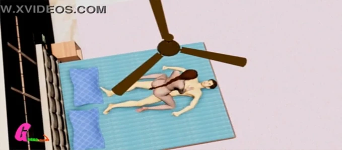 Hintli kız kardeş çizgi film hikayesi, videoda tam romantik sahneler