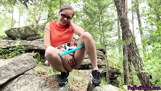 bebeğim dışarıda kedi mastürbasyon ve hardcore seks - cum içeride