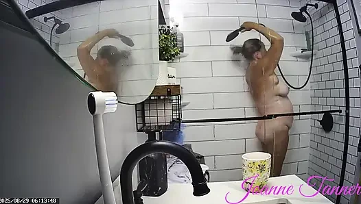Mrs. Joanne Tanner a Real Public Schoolteacher Exposing Herself in the Shower August 25 2025
