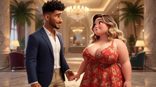 "Curvy Girl Flew For Holiday Sex - She Promised To Return" "Short Film