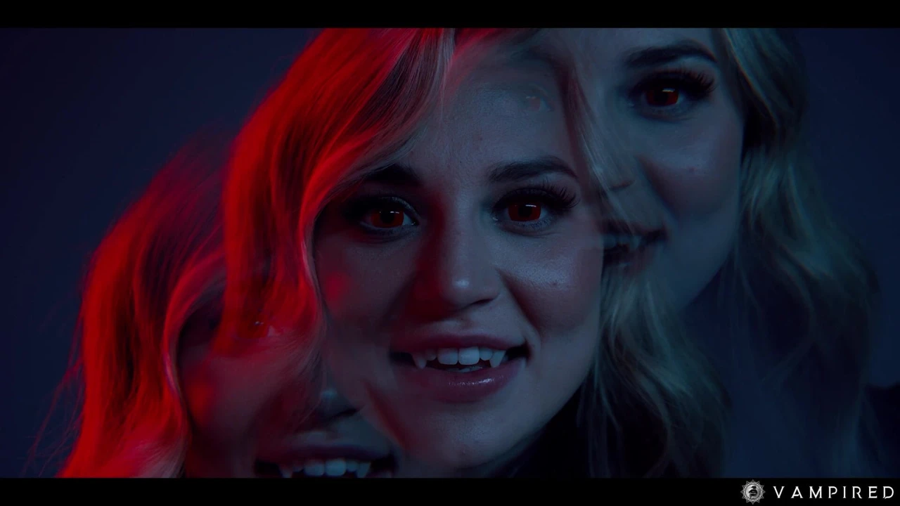 Sarışın vampir kadın femme fatale blake flower esmer bebek Rissa May'i avlıyor - sansürsüz lezbiyen eylemi