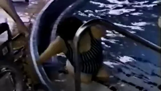 seksi dörtlü ampute yüzmek