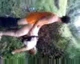 Hırvatistan'da tatil - karısı ormanda beceriyor