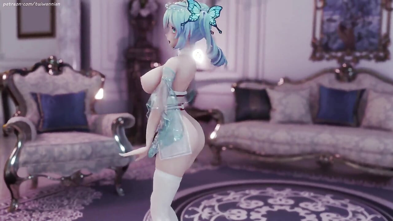 Hatsune (g)i-dle - Queencard Queencard Erotik Üniforma Striptiz Devasa Göğüsler Titreme