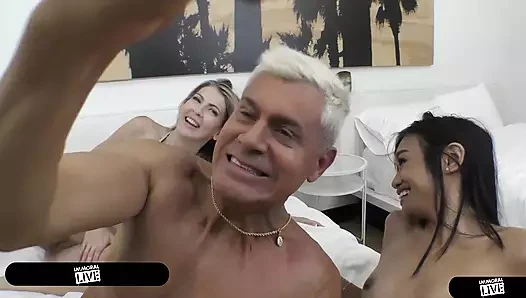 Tüm güçlü yüzük gigi dior ve jade kimiko ile döllemeli üçlü sekste küçük yarak gücü veriyor - ahlaksız canlı 4k