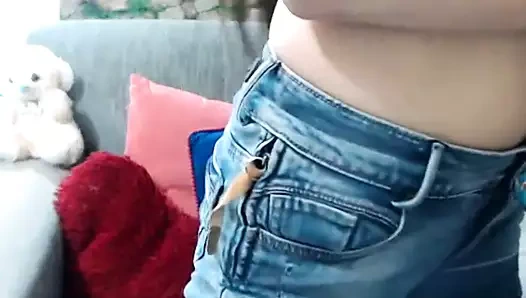 Desi bebek pembe basarak ona yağlı göğüsler