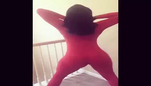 Twerk kraliçesi - kırmızı tayt