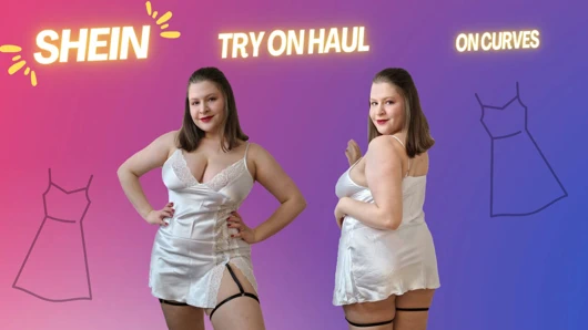 Kız arkadaşının saten gecelik denemesi - yumuşak ve pürüzsüz asmr