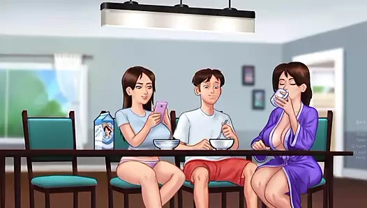 Fucking my stepsister in the dining room